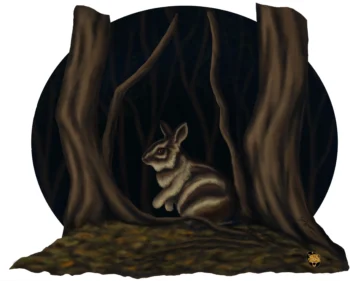 The Annamite Striped Rabbit is an endangered rabbit located in the Annamite mountain range. It lives in Laos and Vietnam. It is similar to the Sumatran striped rabbit. I love the appearance of this rabbit with the stripes and red rump. Scarce Striped Rabbit